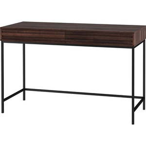 Pracovní stůl s deskou v dekoru ořechového dřeva 50x120 cm Celine – Støraa obraz