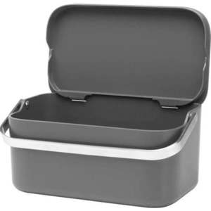 Tmavě šedá nádoba na kompostovatelný odpad 1, 8 l SinkSide – Brabantia obraz