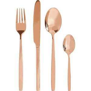 Nerezový příbor v měděné barvě 16 ks Avie – Premier Housewares obraz