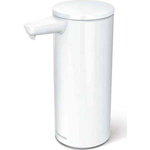 Bílý bezdotykový kovový dávkovač mýdla 266 ml – simplehuman obraz