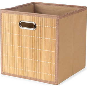 Bambusový úložný box v přírodní barvě 31x31x31 cm – Compactor obraz