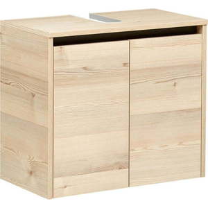 Závěsná skříňka pod umyvadlo v dekoru borovice v přírodní barvě 53x60 cm Quickset 393 – Pelipal obraz