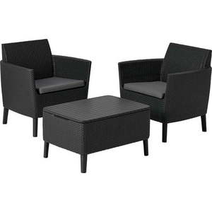 Šedý zahradní lounge set pro 2 Salemo – Keter obraz