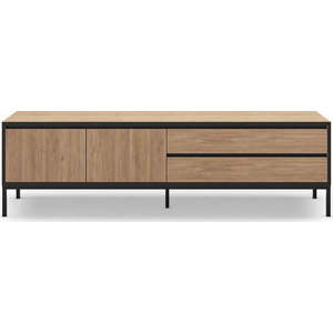TV stolek v dekoru dubu v přírodní barvě 180x55 cm Lorenza – Marckeric obraz
