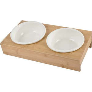 Keramický set misek s podstavcem pro psa ø 16 cm – Love Story obraz