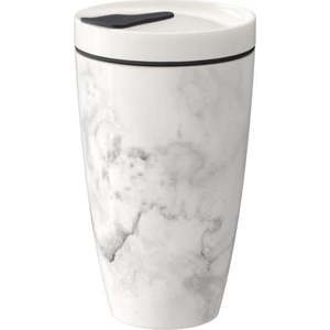 Šedo-bílý porcelánový cestovní hrnek Villeroy & Boch Like To Go, 350 ml obraz