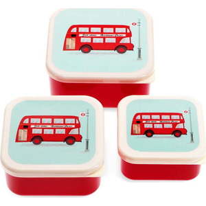 Dětský svačinový box 3 ks Routemaster Bus – Rex London obraz