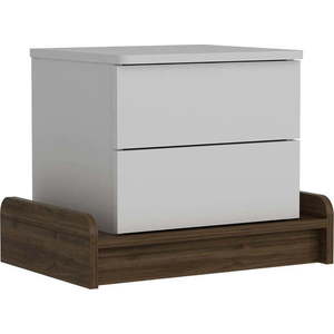 Bílý noční stolek Marina – Kalune Design obraz