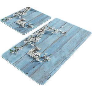 Modré koupelnové předložky v sadě 2 ks 60x100 cm – Mila Home obraz