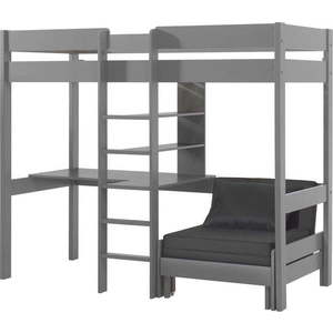 Šedá vyvýšená dětská postel 90x200 cm Pino - Vipack obraz