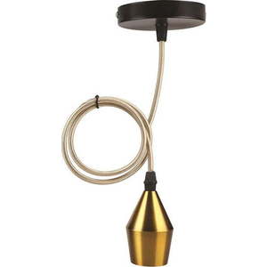 Kovové závěsné svítidlo ve zlaté barvě – Candellux Lighting obraz