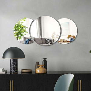 Samolepka na zeď 26x26 cm Half-moon Mirror – Ambiance obraz