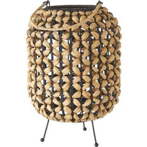 Černá přírodní stolní lampa (výška 30 cm) – Casa Selección obraz