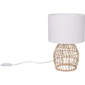 Stolní lampa v bílo-přírodní barvě (výška 38 cm) Rike – Trio obraz