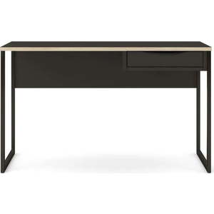 Černý pracovní stůl Tvilum Function Plus, 130 x 48 cm obraz