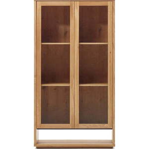 Vitrína v dekoru dubu v přírodní barvě 100x185 cm Alguema – Kave Home obraz