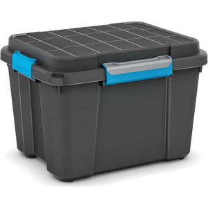 Černý plastový úložný box s víkem 49, 5x39x34 cm Scuba Box – KIS obraz