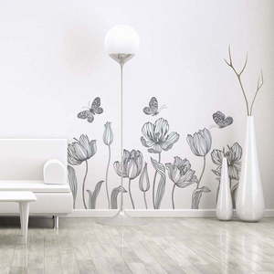 Sada samolepek na zeď Ambiance Bright Tulips obraz