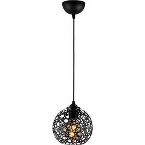 Černé závěsné svítidlo s kovovým stínidlem ø 17 cm Fellini – Opviq lights obraz