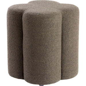 Hnědý taburet z textilie bouclé Nalani – Light & Living obraz
