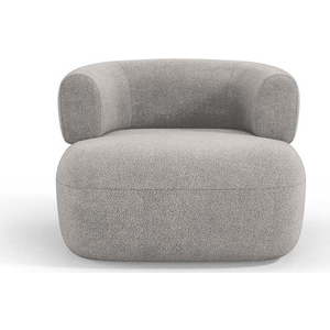 Světle šedé křeslo z textilie bouclé Jenny – Micadoni Home obraz