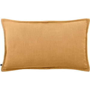 Povlak na polštář s příměsí lnu 50x30 cm Blok – Kave Home obraz