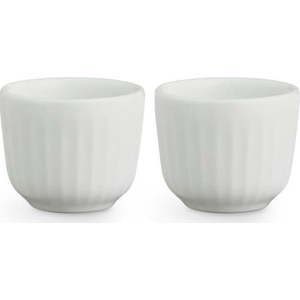 Sada 2 bílých porcelánových misek na vajíčka Kähler Design Hammershoi, ⌀ 8 cm obraz