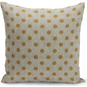 Polštář s výplní Kate Louise Dotty Yellow, 43 x 43 cm obraz