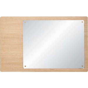 Nástěnné zrcadlo s dřevěným rámem 80x50 cm Split – Hübsch obraz
