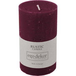 Vínově červená svíčka Rustic candles by Ego dekor Rust, doba hoření 38 h obraz