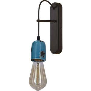 Černo-modré kovové nástěnné svítidlo Vider – Candellux Lighting obraz
