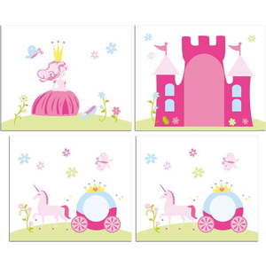 Dětský závěs k posteli 4 ks 195x75 cm Princess – Vipack obraz