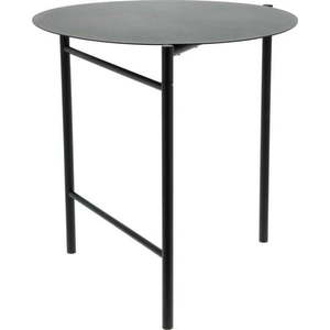 Černý kovový kulatý jídelní stůl ø 70 cm Disc – Zone obraz