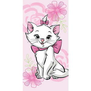 Růžová bavlněná dětská osuška 70x140 cm Marie Cat – Jerry Fabrics obraz