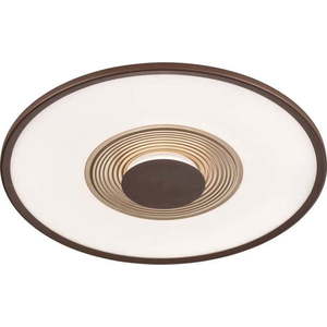 Bílo-hnědé stmívatelné LED stropní svítidlo na dálkové ovládání ø 62 cm Veit – Fischer & Honsel obraz
