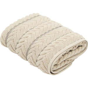 Béžový froté bavlněný ručník 50x90 cm Rune – Kave Home obraz