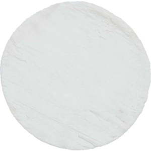 Bílý koberec Think Rugs Teddy, ⌀ 120 cm obraz