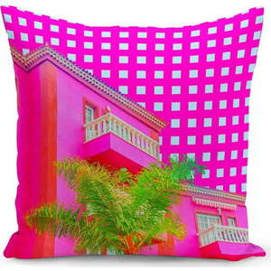 Polštář s výplní Kate Louise Neo Pink, 43 x 43 cm obraz
