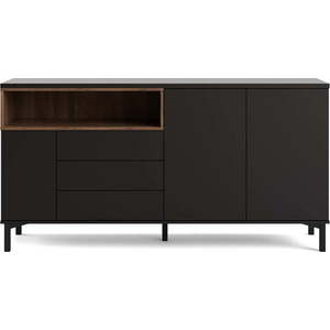 Černá komoda 176x90x49 cm Roomers – Tvilum obraz