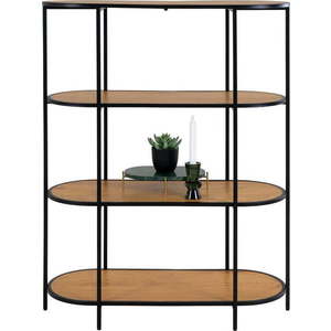 Černá knihovna v dekoru dubu 36x111 cm Vita - House Nordic obraz