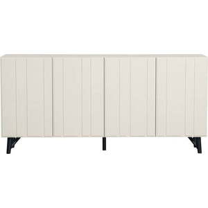 Krémová nízká komoda z borovicového dřeva 181x85 cm Miller – WOOOD obraz