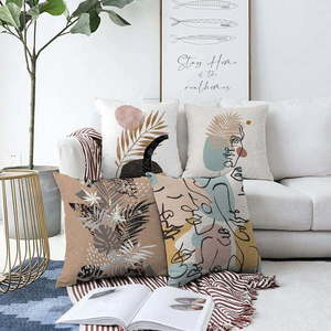 Sada 4 povlaků na polštáře Minimalist Cushion Covers Autumn, 55 x 55 cm obraz