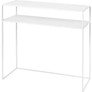 Bílý kovový konzolový stolek 35x85 cm Fera – Blomus obraz