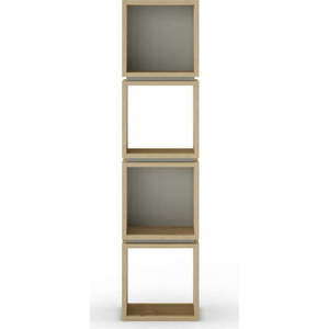 Knihovna v dekoru dubu v zeleno-přírodní barvě 32x133 cm Lofty – Marckeric obraz