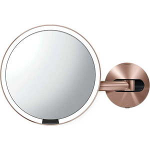Nástěnné kosmetické zvětšovací zrcadlo s osvětlením (5x) ø 20 cm Sensor – simplehuman obraz
