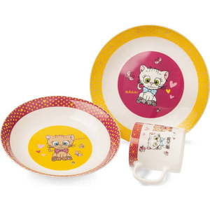 3dílný dětský porcelánový jídelní set Orion Kittens obraz