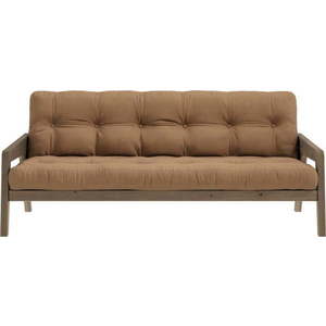 Hnědá rozkládací pohovka 204 cm Grab - Karup Design obraz