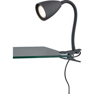 Matně černá stolní lampa s klipem (výška 20 cm) Wanda – Trio obraz