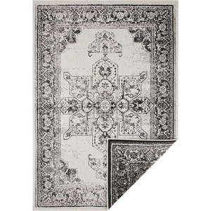 Černo-krémový venkovní koberec NORTHRUGS Borbon, 80 x 150 cm obraz