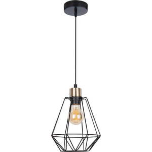 Černé kovové závěsné svítidlo ø 19 cm Primo – Candellux Lighting obraz